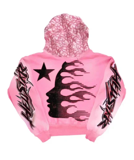 hellstar hoodie pink