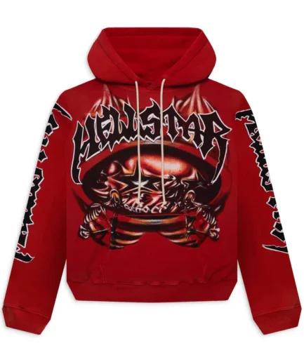 hellstar hoodie red